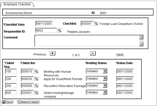 EMPLOYEE_CHECKLIST Foreign Loan Departure checklist