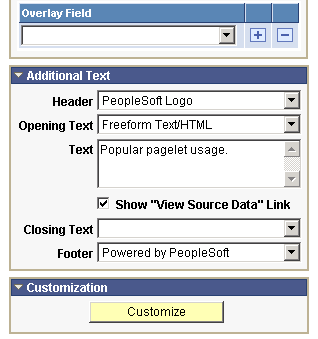 Specify Display Options page - Additional text