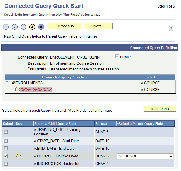 Connected Query Quick Start - Connected Query structure is updated