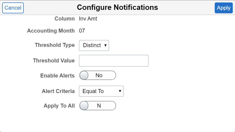 Configure Notifications dialog box