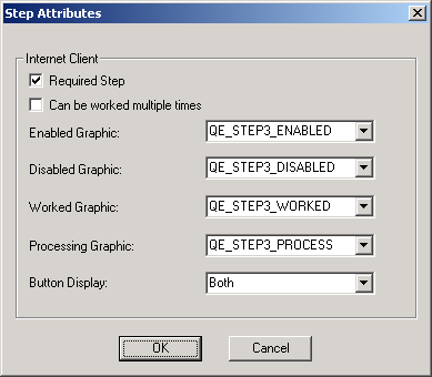 Step Attributes dialog box