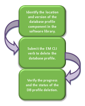 EM CLI動詞を使用したデータベース・プロファイルの削除