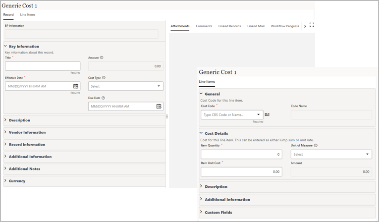 Image of the the Generic Cost 1 business process.