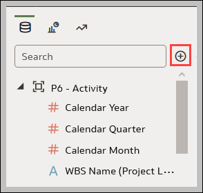 Adding another dataset from the Data panel