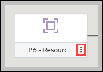 Actions Menu for Replacing a Dataset in a Workbook
