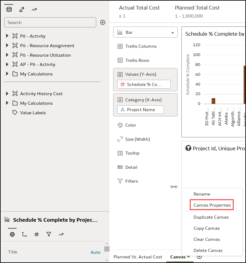 Updating Canvas Properties