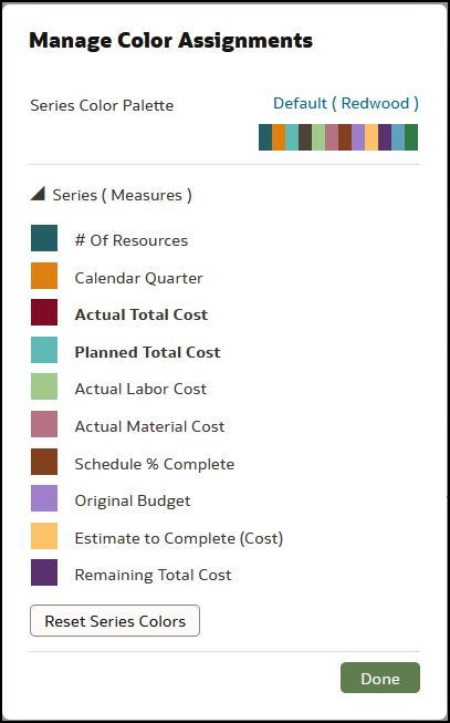 Changing the Color Palette