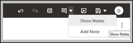 Showing a Visualization's Notes
