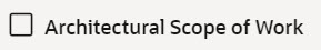 A checkbox is a small square box with a label next to it.