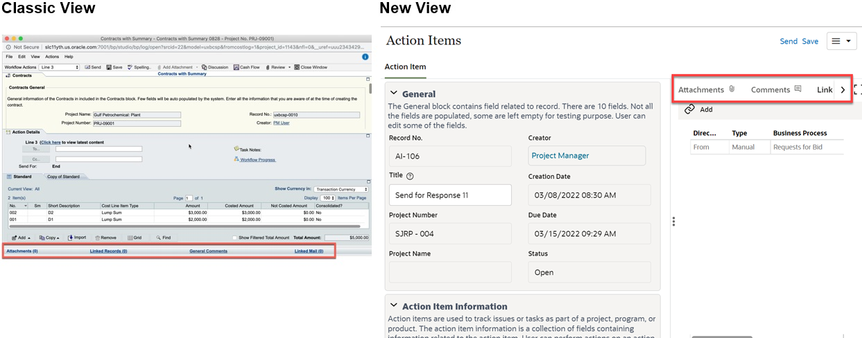 Attachments, Linked Records, General Comments, and Linked Mail Becomes Attachments, Comments, Linked Records, and Linked Mail