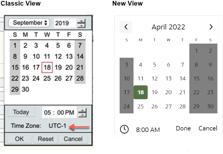 Date Picker Has No Time Zone Information