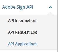 Adobe Sign API dropdown