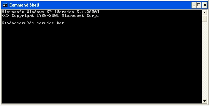 Image represents command shell window.