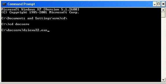Image represents installation directory in command prompt.