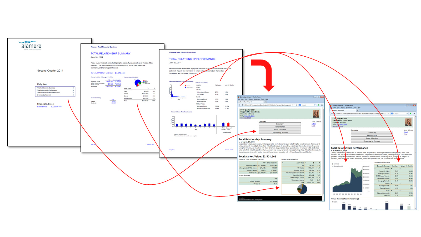 Image represents example paper to mobile project.