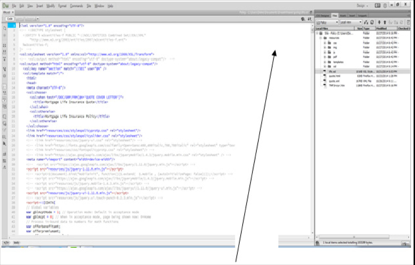 Image represents XSL Templates for transformation testing.