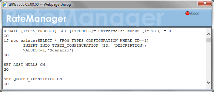 Executing Update Script