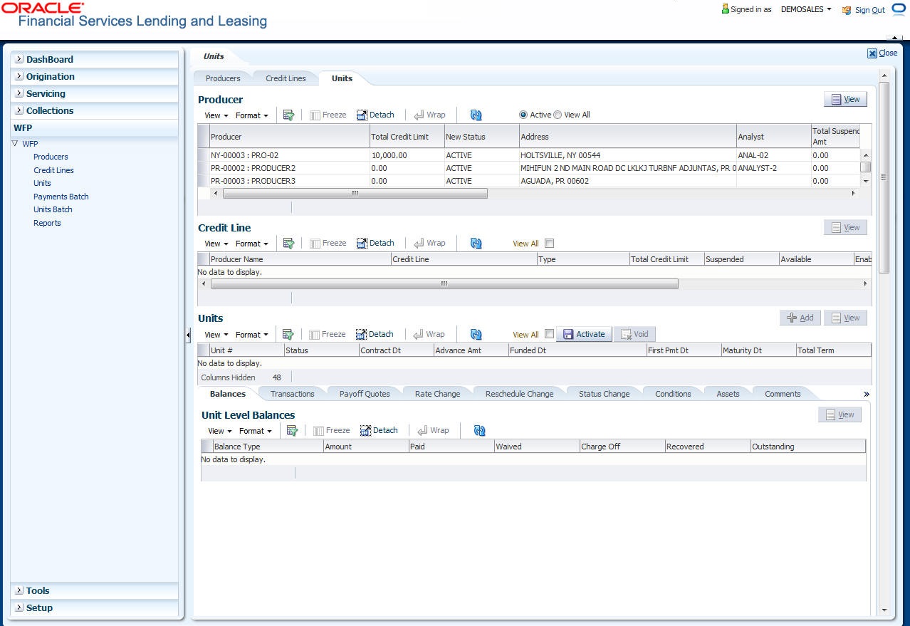 Oracle Financial Services Lending and Leasing