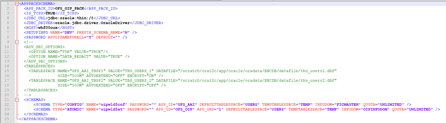 Title: Sample OFS_OIP_SCHEMA_IN.xml File - Description: Sample OFS_OIP_SCHEMA_IN.xml File