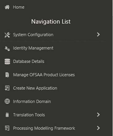 Title: System Configuration Submenu - Description: System Configuration Submenu