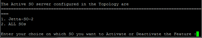 Feature Deactivation