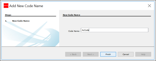 New Code Wizard
