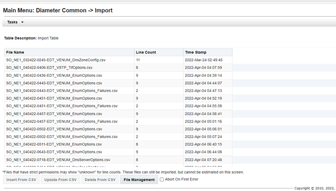 Import Page Import Page