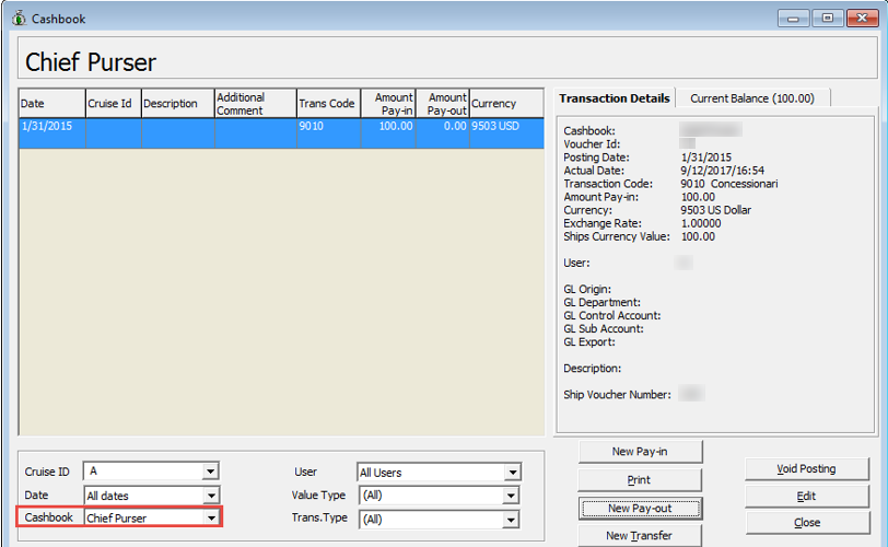 This figure shows the Recording Cashbook Transactions