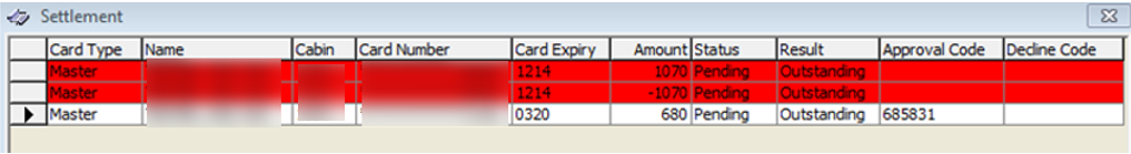 This figure shows the Management, Cashier — Batch Settlement with Voided Transaction