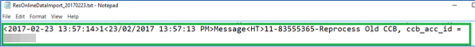 This figure shows the sample message of the number of hours to retry decrypting the credit card information.