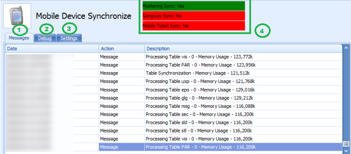 This figure shows the function of Mobile Device Synchronize Interface.