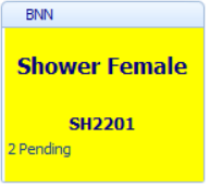 The figure shows a Pending Location Task displayed in yellow.