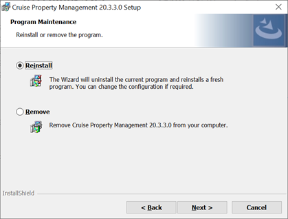 This figure shows the SPMS NextGen 20.3 Installshield - Remove Program.