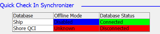 This figure shows the interface mode in QCI Sync.