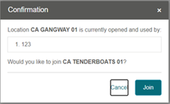 This figure shows the Tender Boat Options to Join