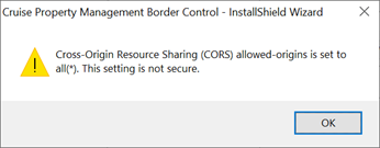 This figure shows the Allow All APP Servers Notification prompt