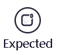 This figure shows the Expected icon