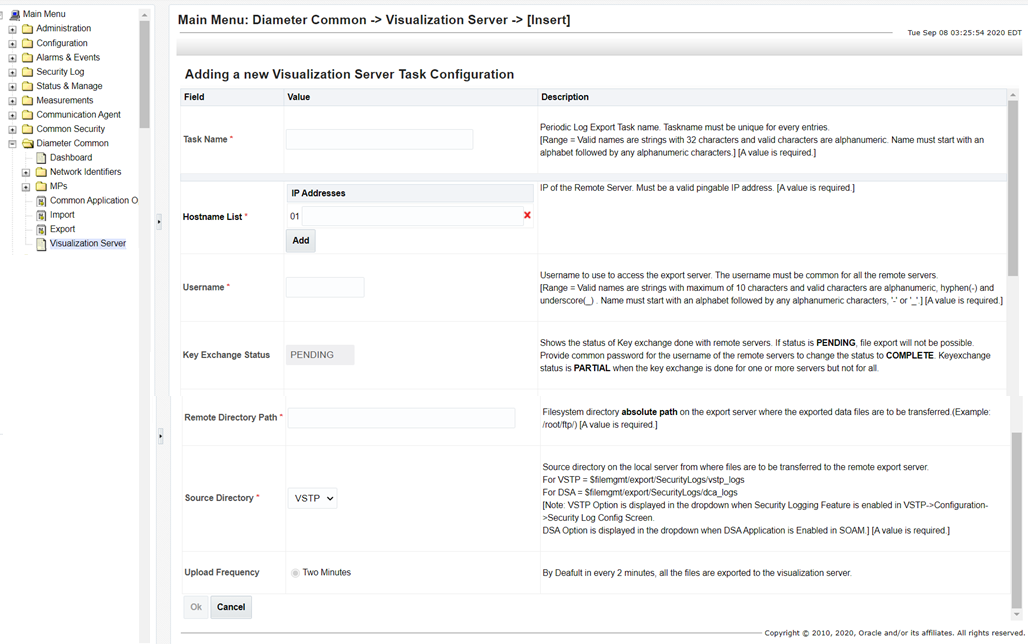 Visualization Server Page