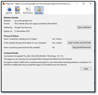 Firefox内の「証明書を表示」