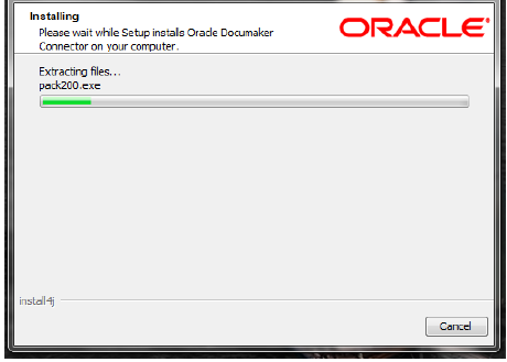 Image represents installation progress bar.