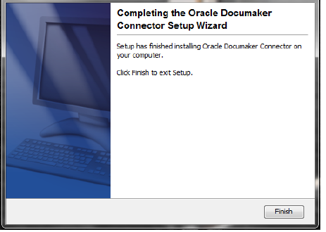 Image represents finished setup wizard.