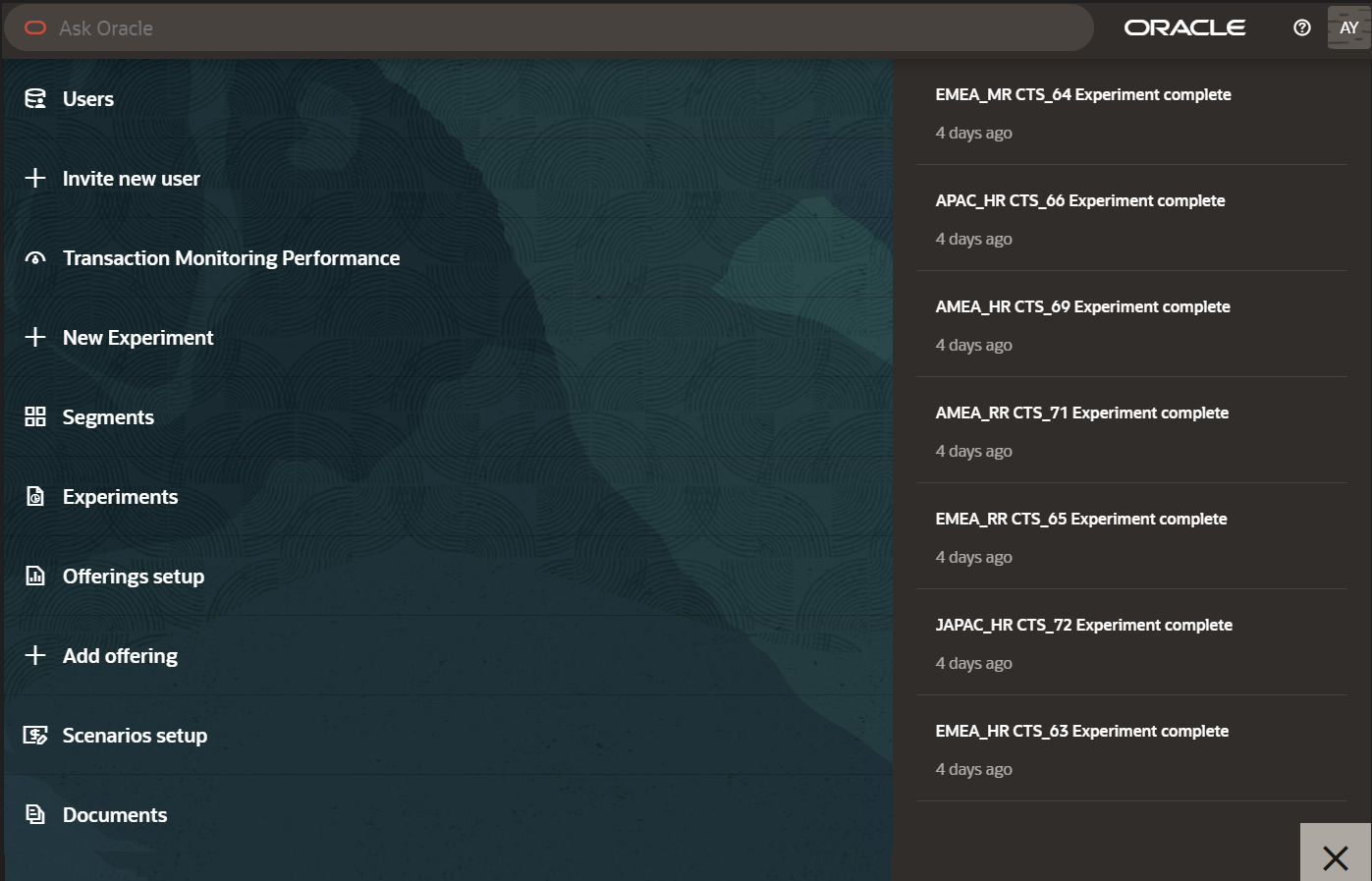 Application Menu