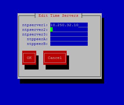 Edit Timer Servers Menu