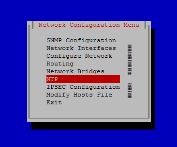 Selecting NTP