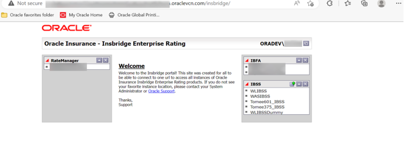 Open Insbridge Portal
