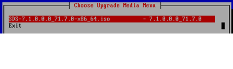 Upgrade Media Menu