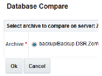 Database compare