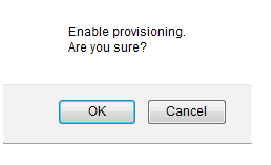 Enable provisioning