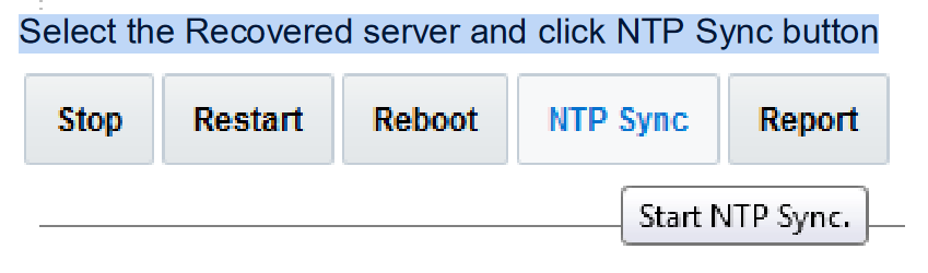 NTP sync