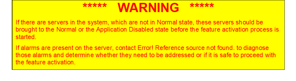 Warning Warning